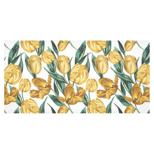 yellow tulips pattern Tablecloth