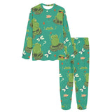 Cute frog dragonfly design pattern Women's All Over Print Pajama Set
