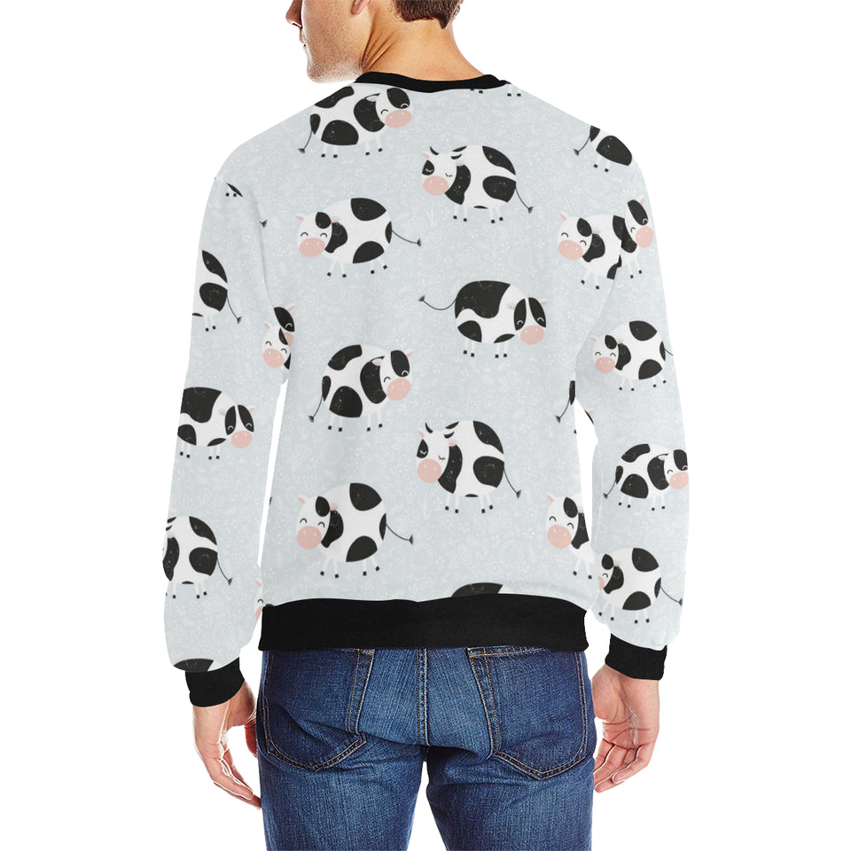Cute cows pattern Men's Crew Neck Sweatshirt