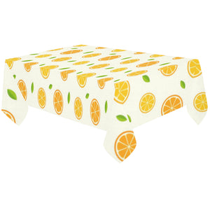 oranges leaves pattern Tablecloth