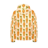 Carrot Pattern Print Design 04 Kids' Boys' Girls' Padded Hooded Jacket