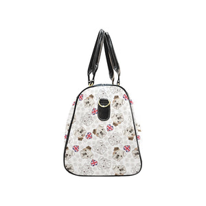 English Bulldog Pattern Print Design 01 Travel Bag
