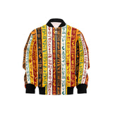 Egypt Hieroglyphics Pattern Print Design 01 Kids' Boys' Girls' Bomber Jacket