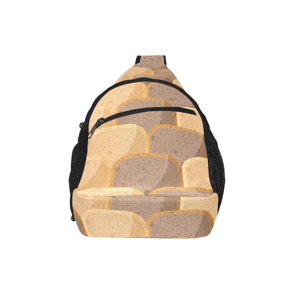 Bread Toast Pattern Print Design 04 All Over Print Chest Bag