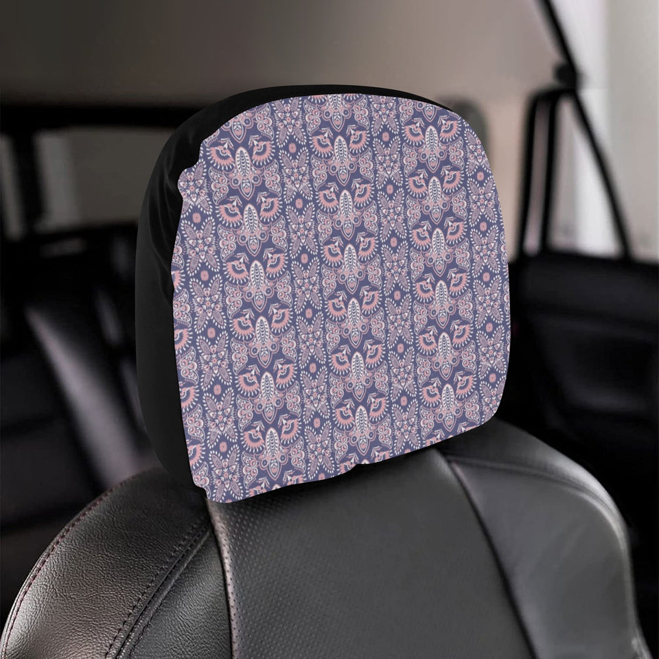 Indian Batik Style pattern Car Headrest Cover