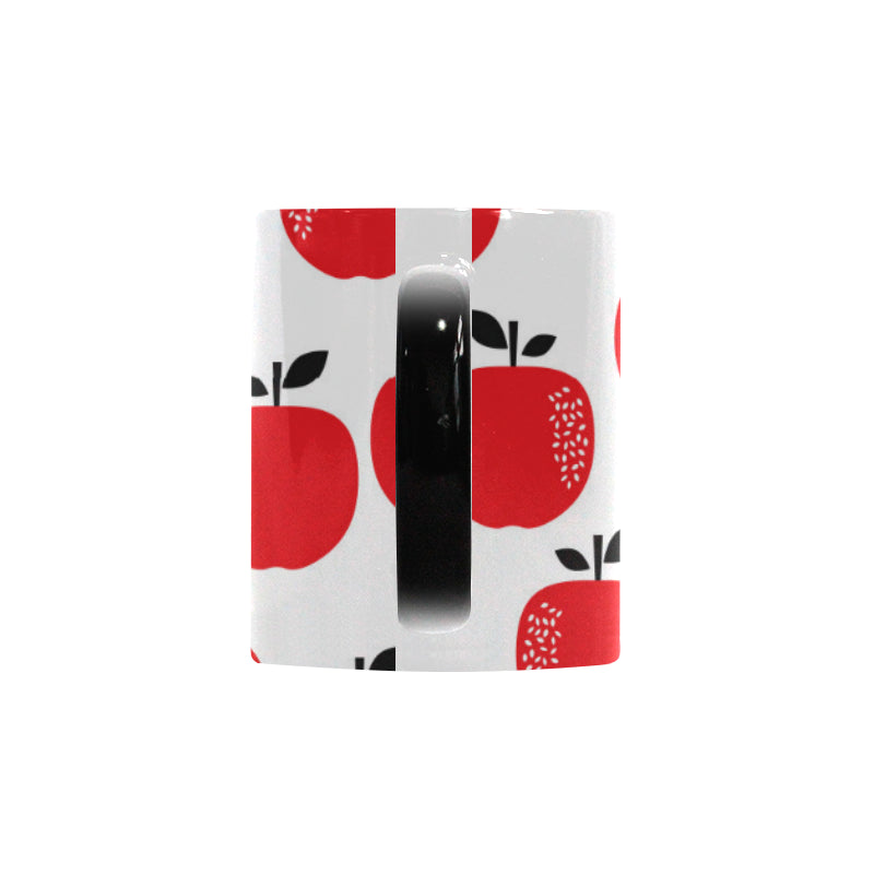 red apples white background Morphing Mug Heat Changing Mug