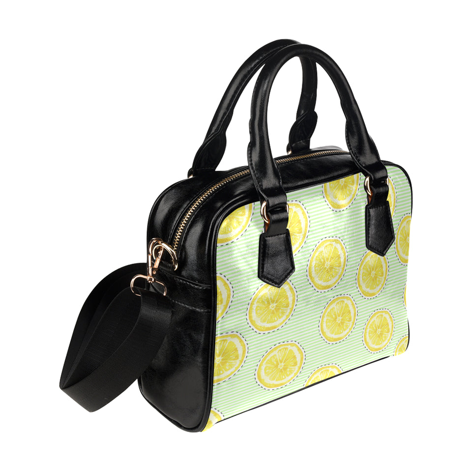 slice of lemon pattern Shoulder Handbag
