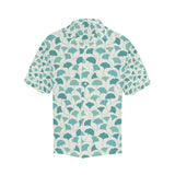 Green ginkgo leaves pattern Men's All Over Print Hawaiian Shirt
