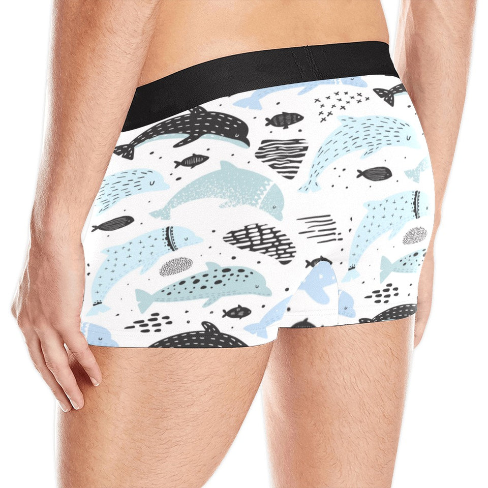 Cute dolphins Childish Style pattern Men's All Over Print Boxer Briefs Men's Underwear