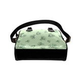 broccoli sketch pattern Shoulder Handbag