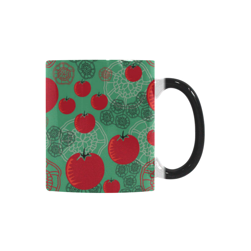 Tomato design pattern Morphing Mug Heat Changing Mug