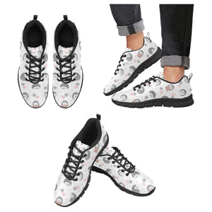 Hedgehog Pattern Print Design 02 Men's Breathable Sneakers ( Model 055)