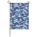 Blue camouflage pattern House Flag Garden Flag