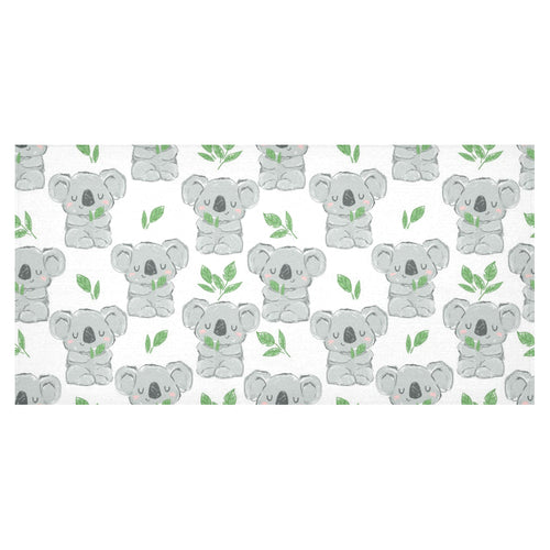 Hand drawn Koala leaves pattern Tablecloth