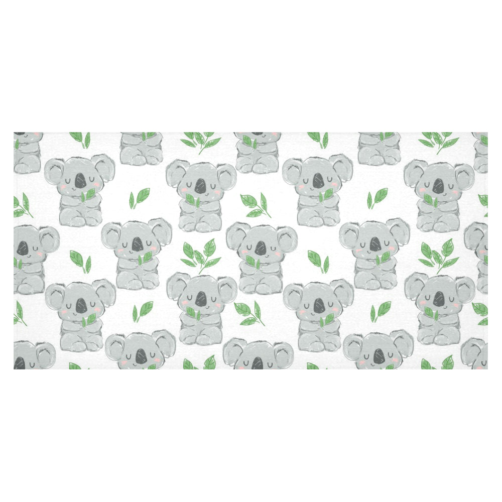 Hand drawn Koala leaves pattern Tablecloth