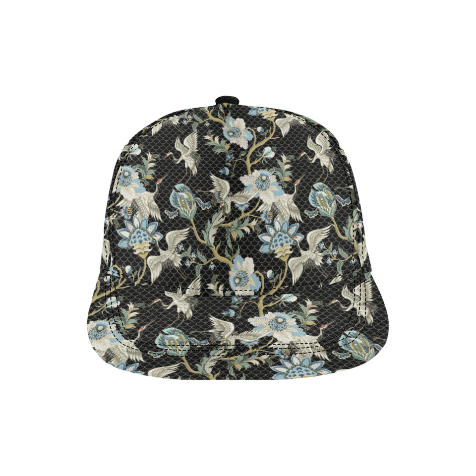 Japanese crane ornament elements All Over Print Snapback Cap