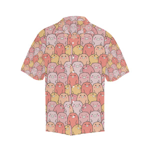 Pig Pattern Print Design 04 Men's All Over Print Hawaiian Shirt (Model T58)