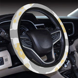 Cute dachshund dog pattern Car Steering Wheel Cover