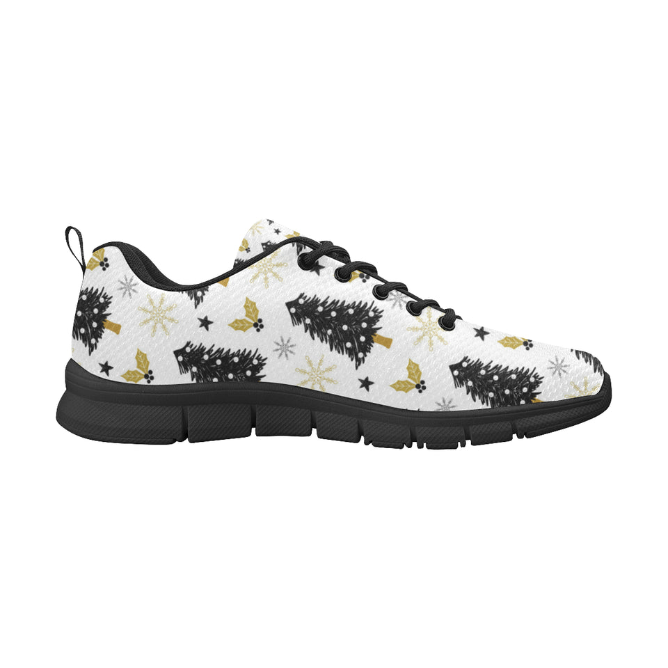 Christmas tree holly snow star pattern Men's Sneaker Shoes