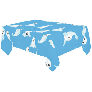 Cute sea lion seal pattern background Tablecloth