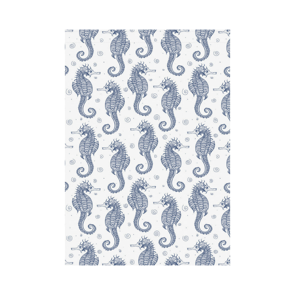 Seahorse pattern background House Flag Garden Flag