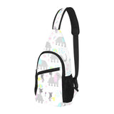 Cute elephant mouse pattern All Over Print Chest Bag