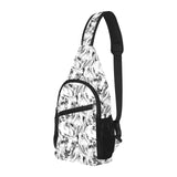 Greyhound Pattern Print Design 01 All Over Print Chest Bag