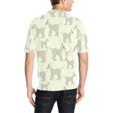 Little young goat pattern Men's All Over Print Polo Shirt