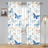 blue butterfly pattern Gauze Curtain