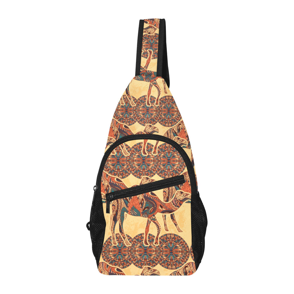 Camel polynesian tribal design pattern All Over Print Chest Bag