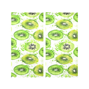 Watercolor kiwi pattern Gauze Curtain
