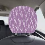 Lavender flowers purple pattern Car Headrest Cover