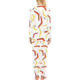 Waterclor boomerang Australian aboriginal ornament Women's All Over Print Pajama Set