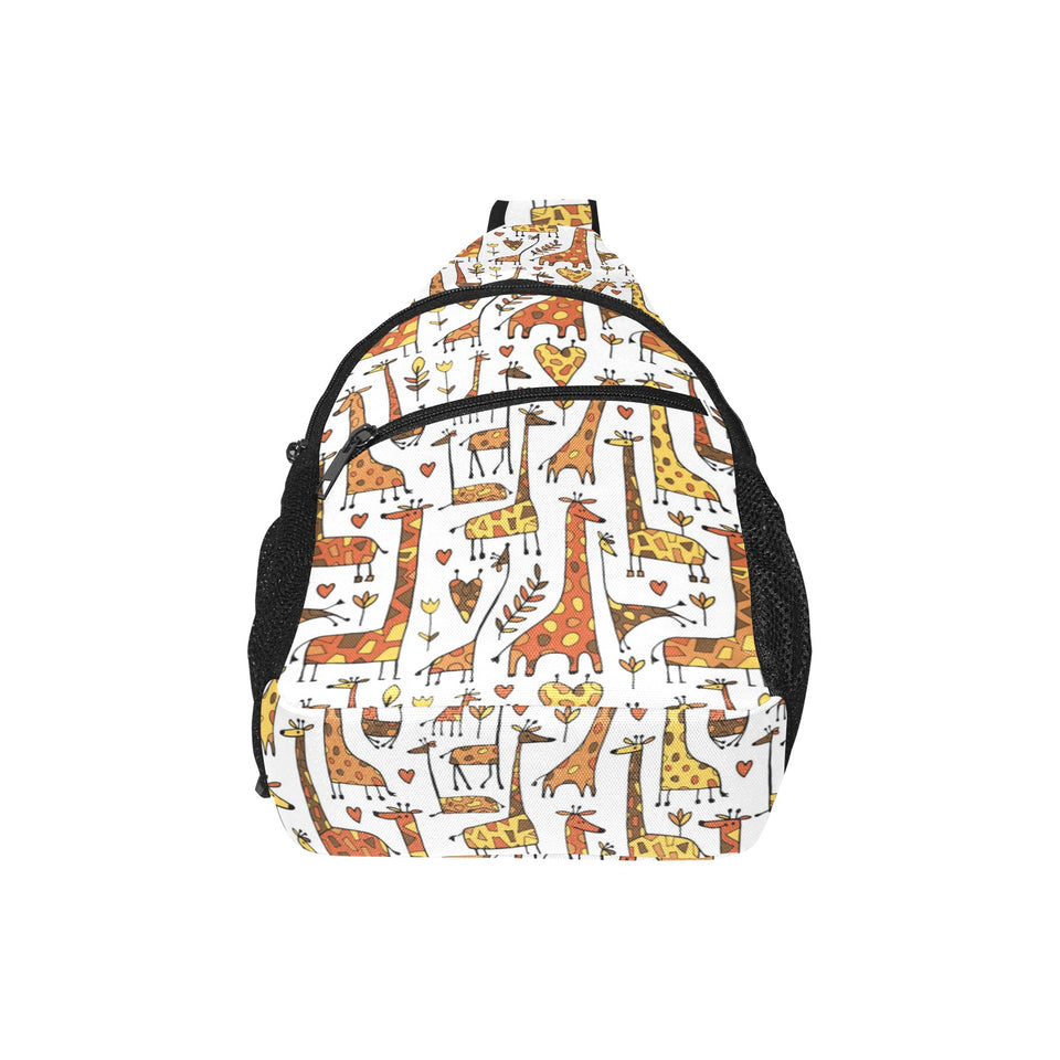 Giraffe Pattern Print Design 04 All Over Print Chest Bag