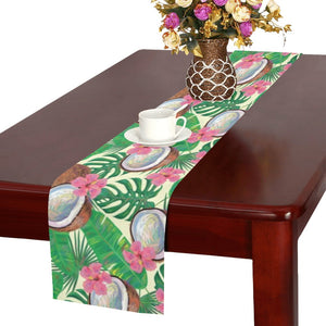 Coconut Pattern Print Design 01 Table Runner