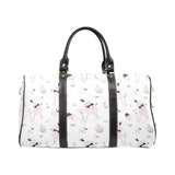 Poodle dog rose cake pattern Travel Bag