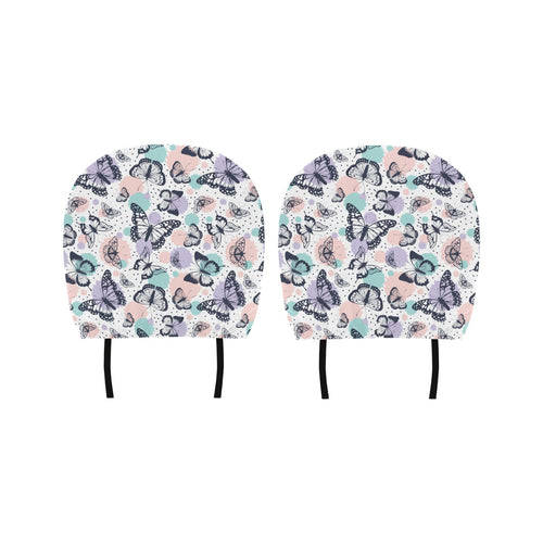 Butterfly pattern Car Headrest Cover