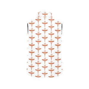 Sausage Pattern Print Design 05 Women's Padded Vest