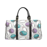 Bowling ball and pin gray background Travel Bag