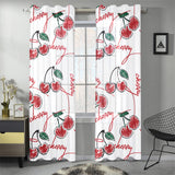 Hand drawn cherry pattern Gauze Curtain