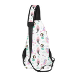 cute mermaid dolphin fish starfish pattern All Over Print Chest Bag