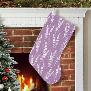 Lavender flowers purple pattern Christmas Stocking