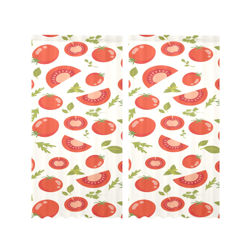 Tomato pattern Gauze Curtain