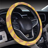 Potato Chips Pattern Print Design 01 Car Steering Wheel Cover