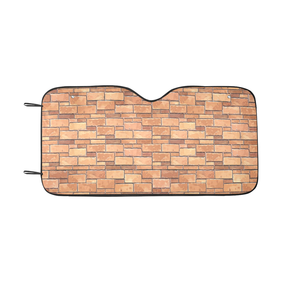 Brick Printed Pattern Print Design 04 Car Sun Shade