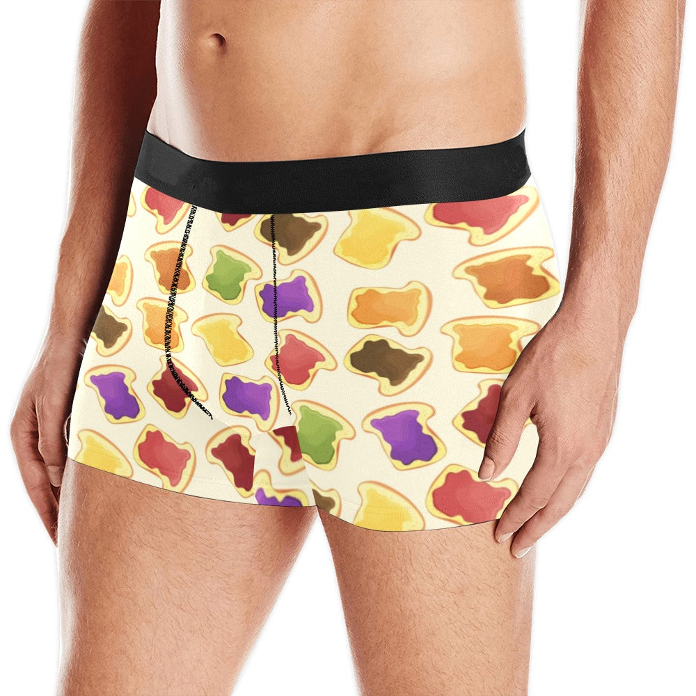 Bread Toast Pattern Print Design 02 Men's All Over Print Boxer Briefs Men's Underwear