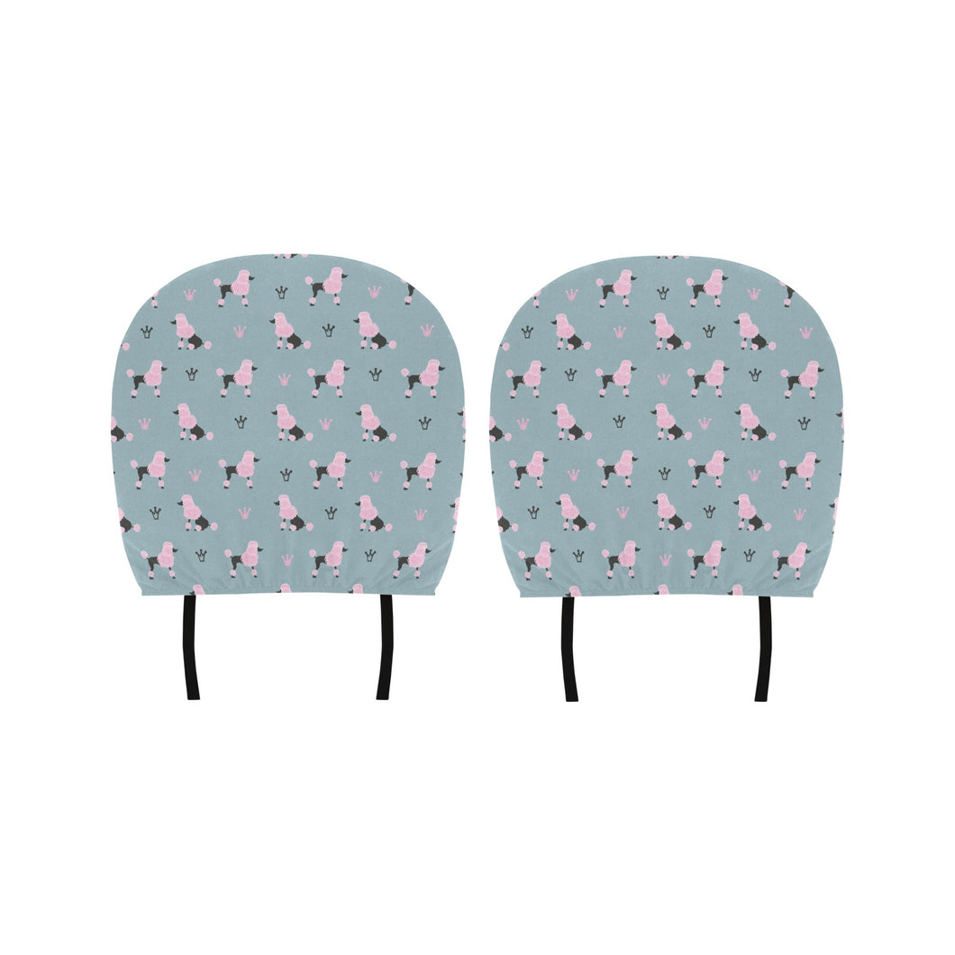poodle dog pattern Car Headrest Cover