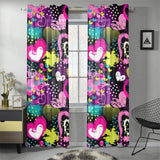 heart dot wave star creative design pattern Gauze Curtain