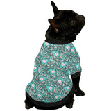 Elephants jungle pattern All Over Print Pet Dog Round Neck Fuzzy Shirt