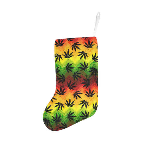 Canabis Marijuana Weed Pattern Print Design 03 Christmas Stocking